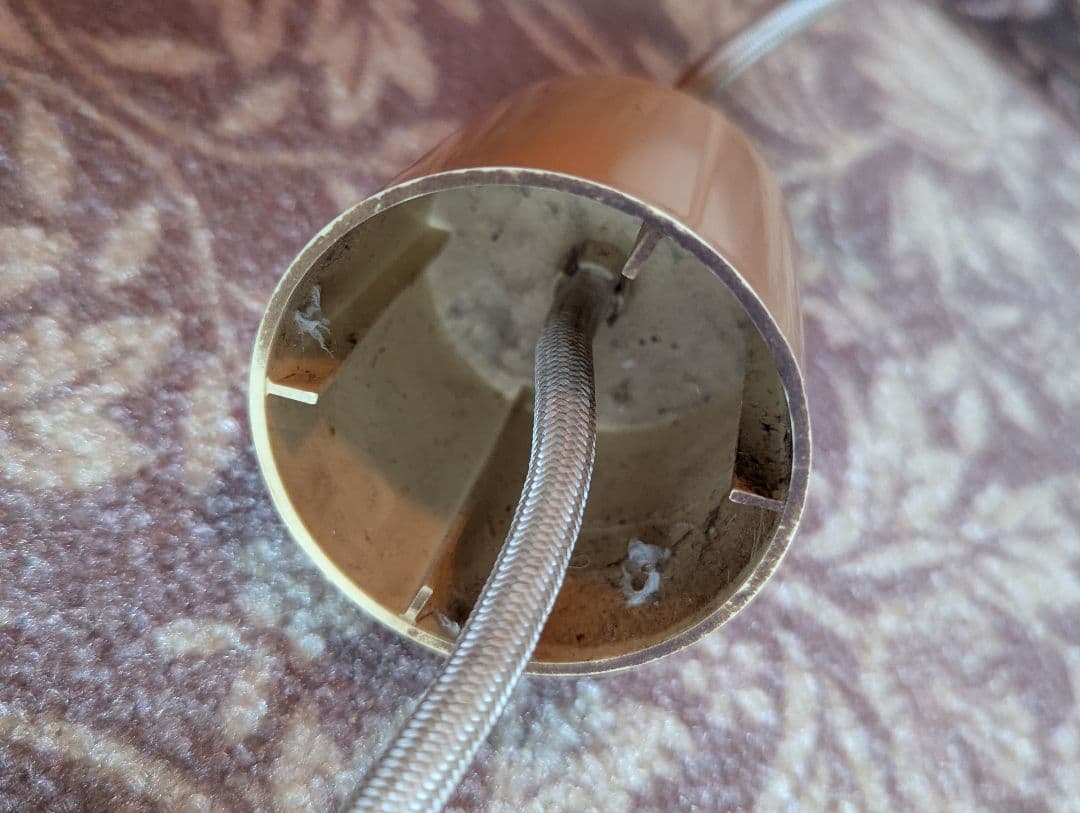 【昭和レトロ】東芝 ペンダントライト 白熱灯 オレンジ色 ガラス製シェード