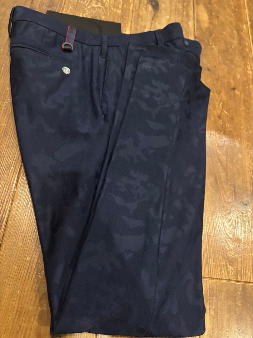 BRIEFING ネイビー迷彩柄パンツ