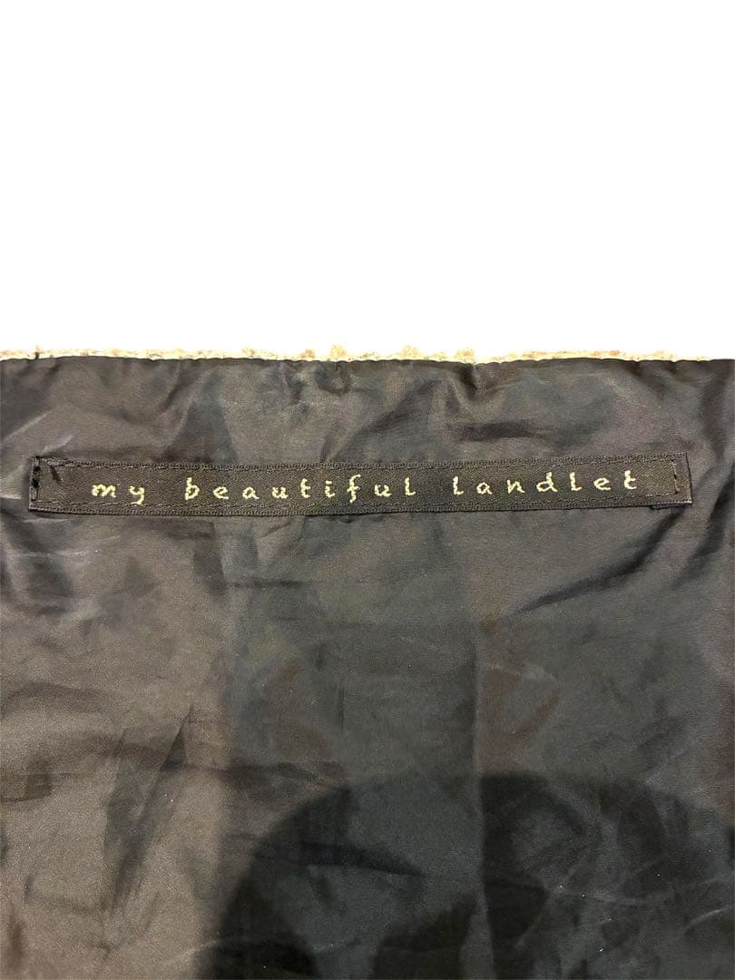 【15AW my beautiful landletランダムストライプスヌード】