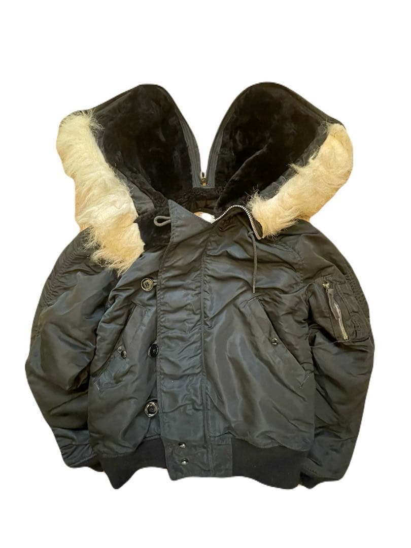 k*8様 【USA製】ALPHA n-2b フライトジャケット80s ブラック