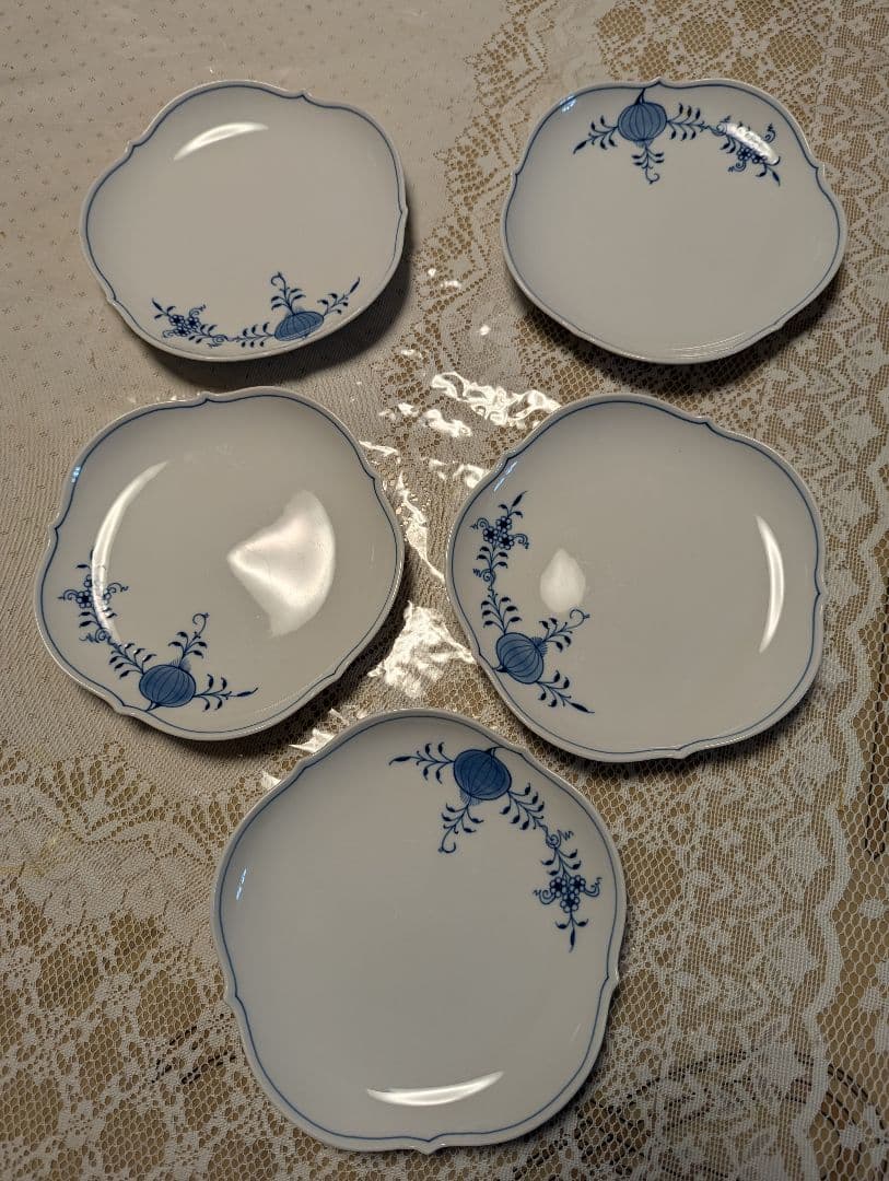 マイセン　ブルーオーキッド　プレート　18.5cm