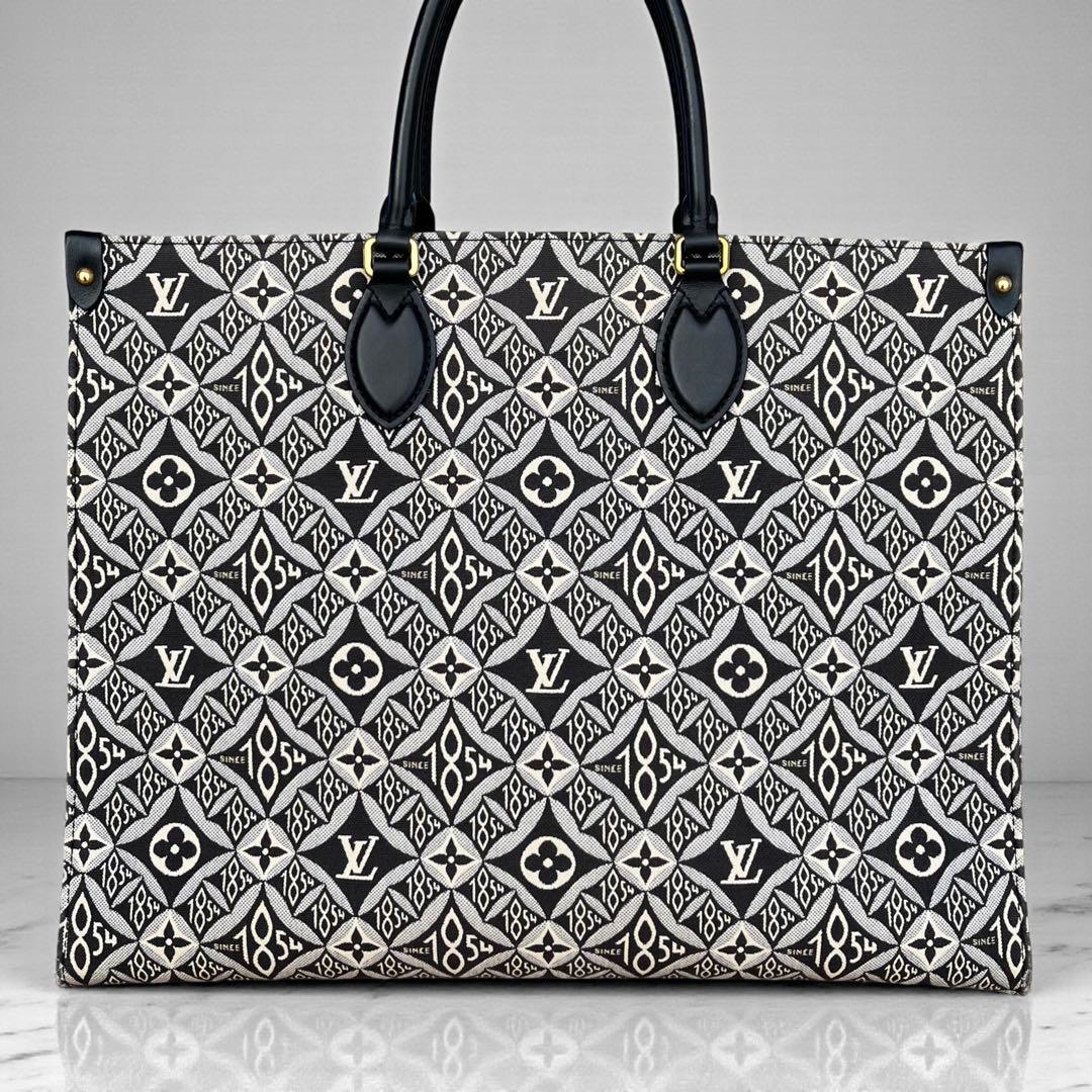 美品 ルイヴィトン オンザゴー GM モノグラム ジャガード トートバッグ