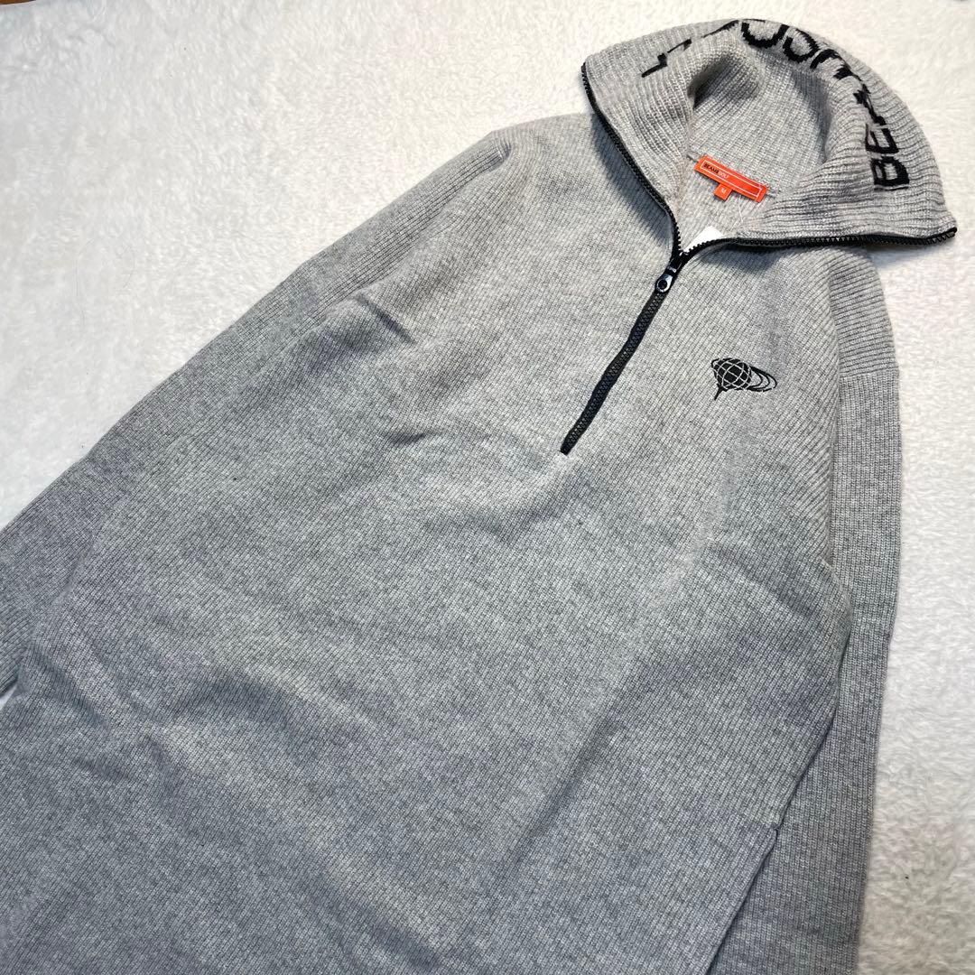 新品未使用【ビームスゴルフBEAMS GOLF】ニットワンピース グレー　M