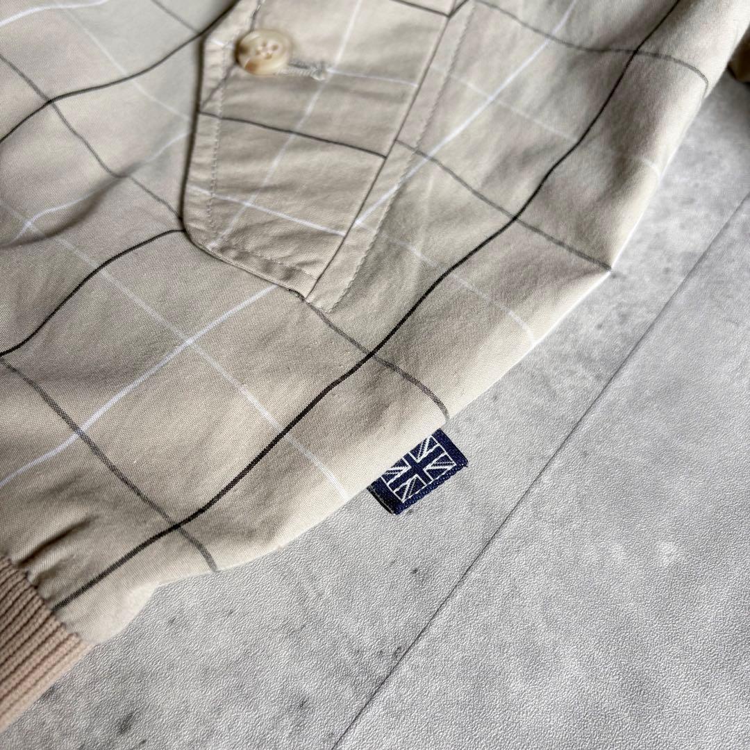 【BARACUTA】ハリントンジャケット　スイングトップ　チェック　短丈　UK