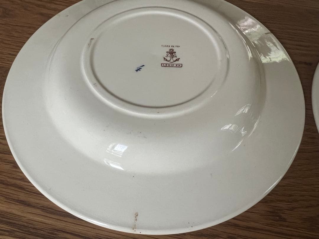 フランスアンティーク クレールフォンテーヌ ディナー＆スープ