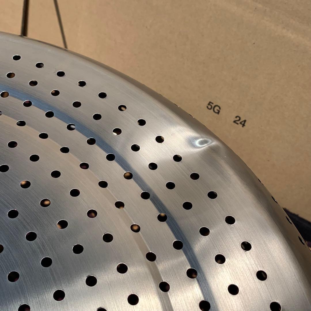 2個　68cm 大型　ステンレス 穴あき　パンチ　水切り　野菜洗い　ざる