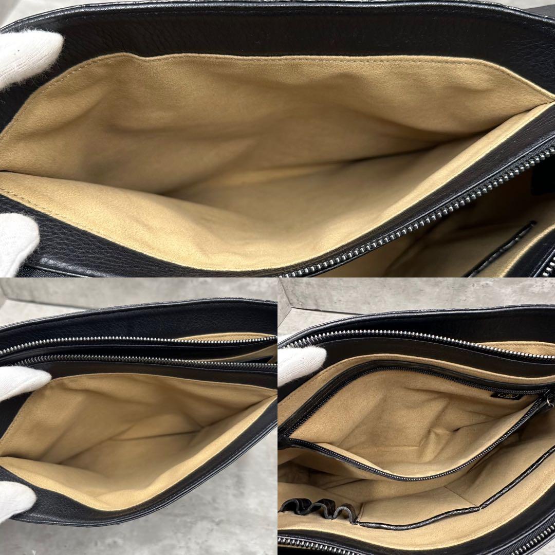 美品✨JRA認定 ZAO クロコダイル メッセンジャー ショルダーバッグ 大容量