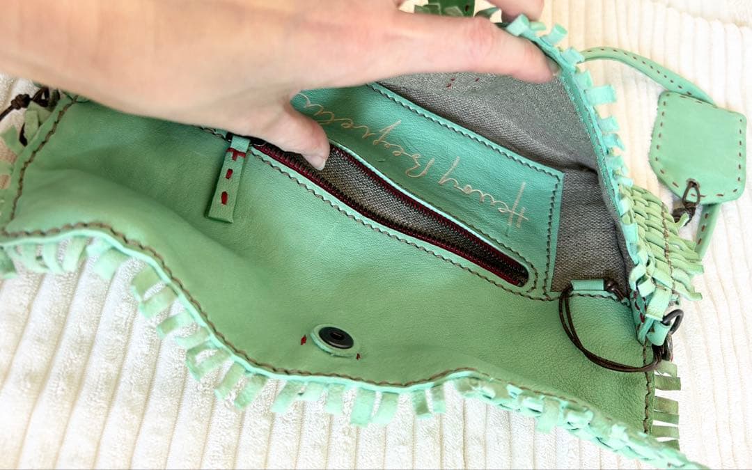 【希少オーダー品】HENRY BEGUELIN エンリーベグリンバッグ グリーン