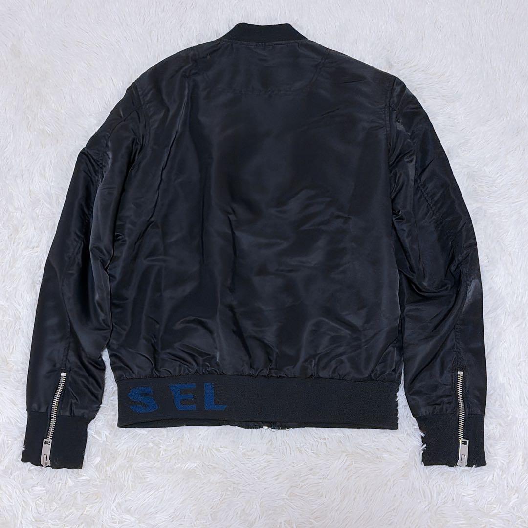 DIESEL ディーゼル 中綿ブルゾン デニム切り替え ma-1 キルティング