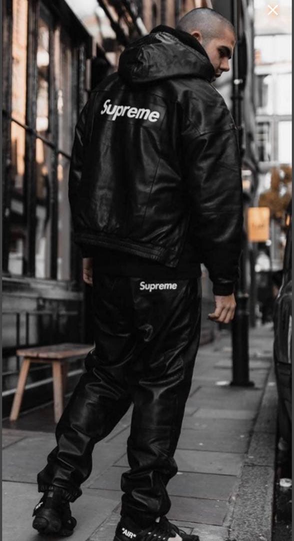 Supreme × Nike® Leather Anorak set up