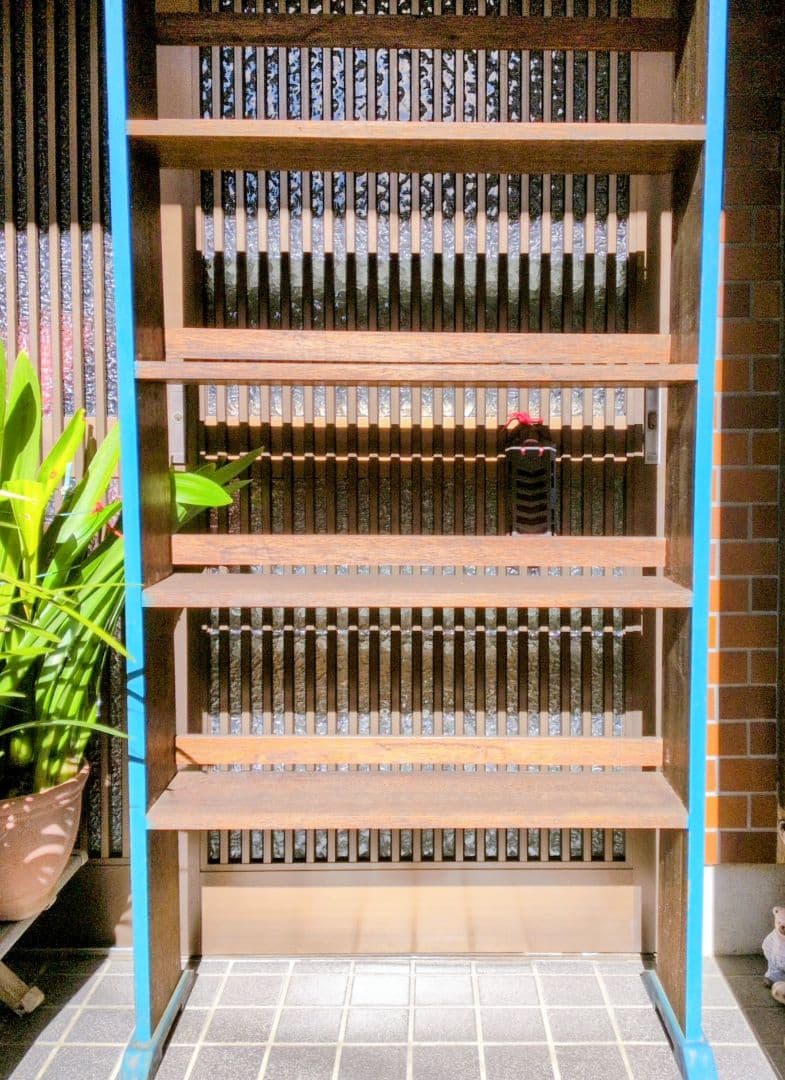 アンティーク　本棚　古家具 陳列棚 飾り棚 ラック 棚　シェルフ　シューズラック