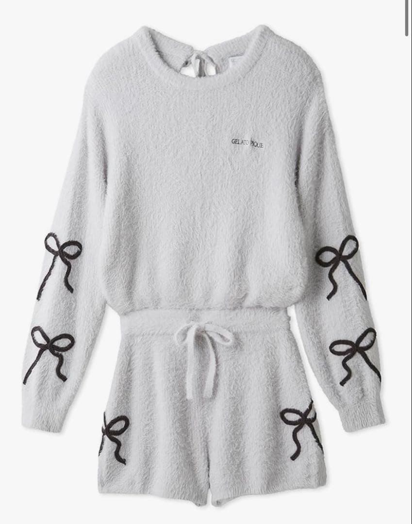 【HALLOWEEN】リボンフェザーロンパース （LGRY） ジェラピケ