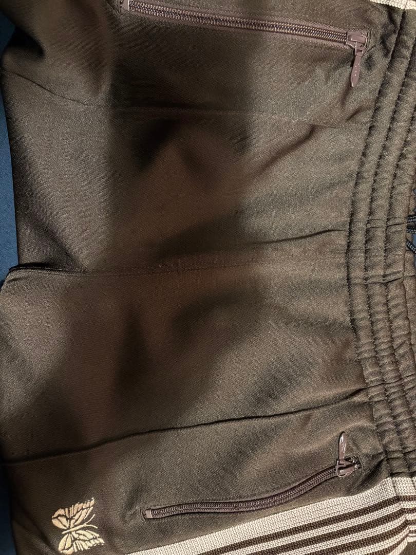 Needles トラックパンツ　ブラウン　ナロー　 サイズS