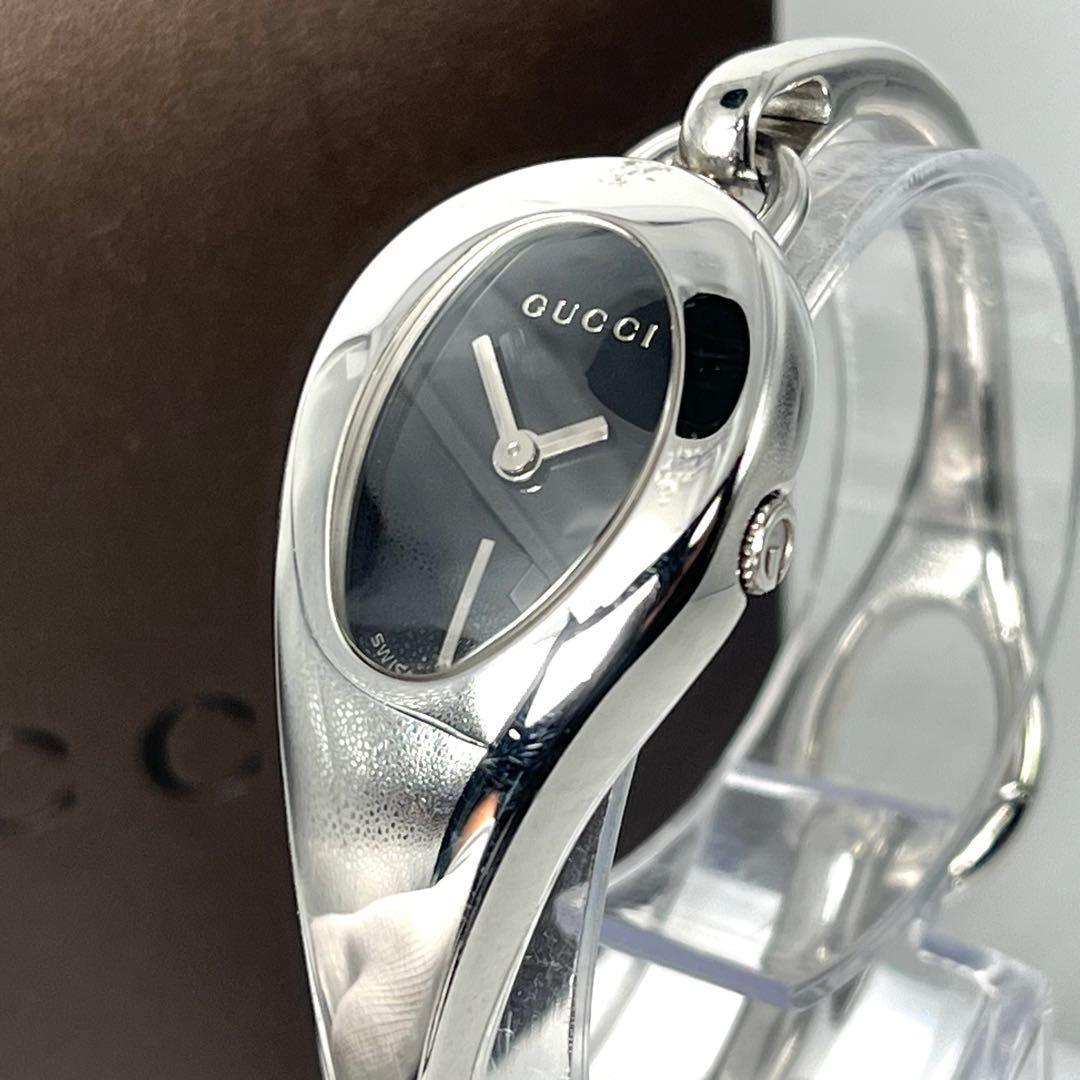 【新品電池/稼働品】グッチ 103 バングルウォッチ ホースビット 付属品完備