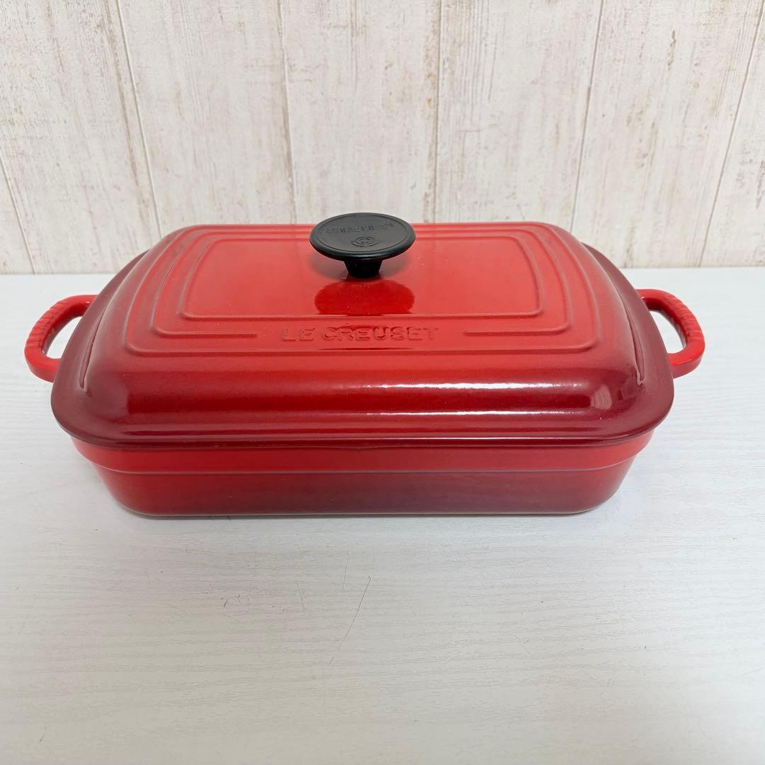 LE CREUSET ココットレクタンギュラー　29cm チェリーレッド