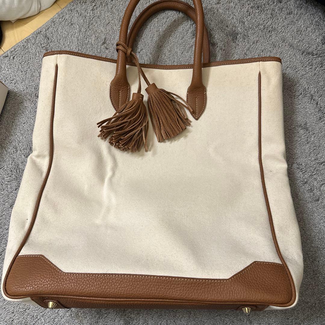 最終値下げ未使用ACATE　アカーテ　キャンバス×レザー　トートバッグ