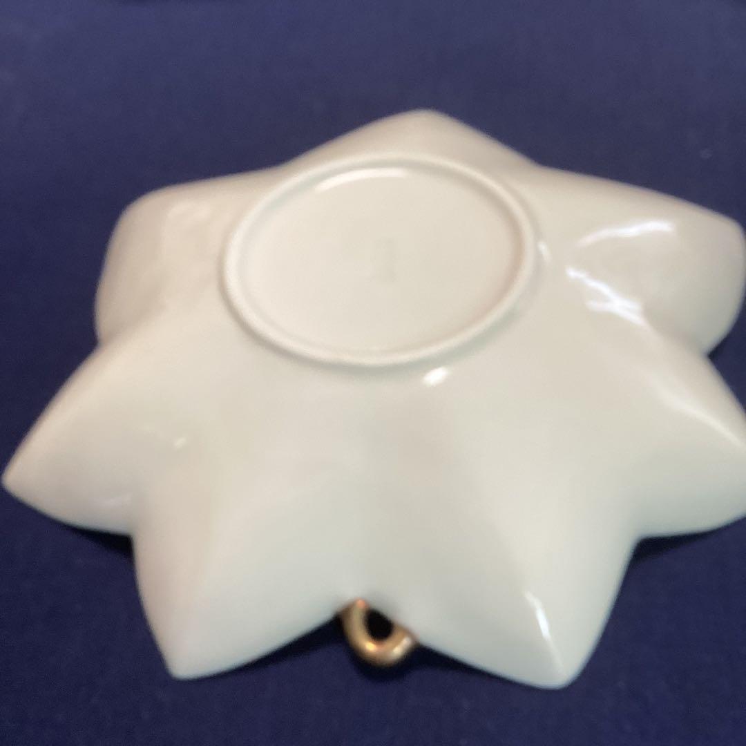 tama　　白釉紅葉型向付9客　　新品未使用