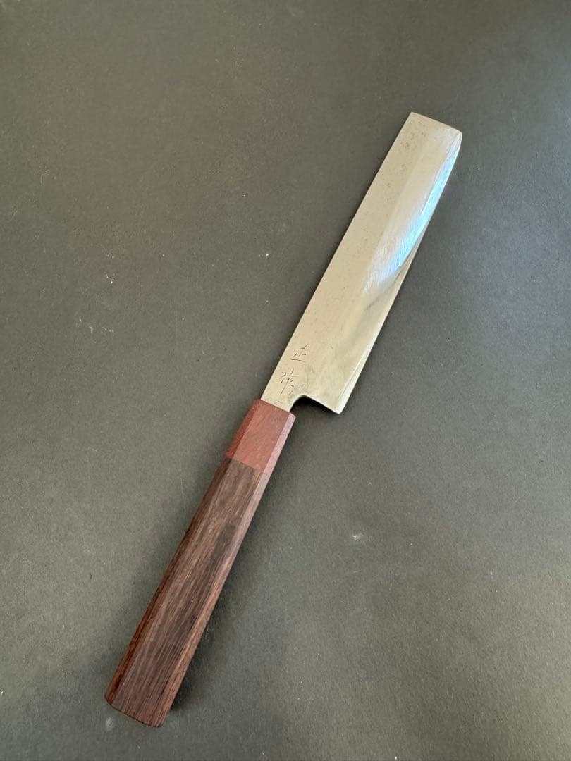 正作　本焼　全鋼　菜切包丁　片刃