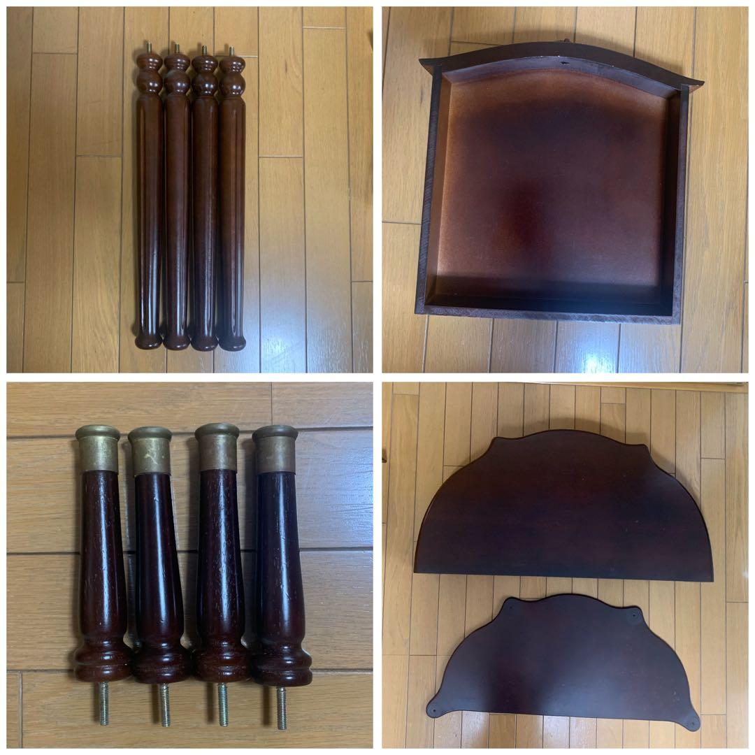 ダークブラウン コンソールテーブル 引き出し付き　アンティーク