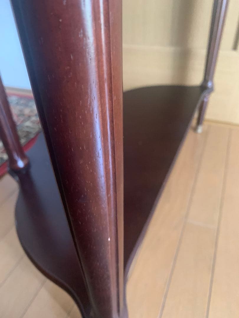 ダークブラウン コンソールテーブル 引き出し付き　アンティーク