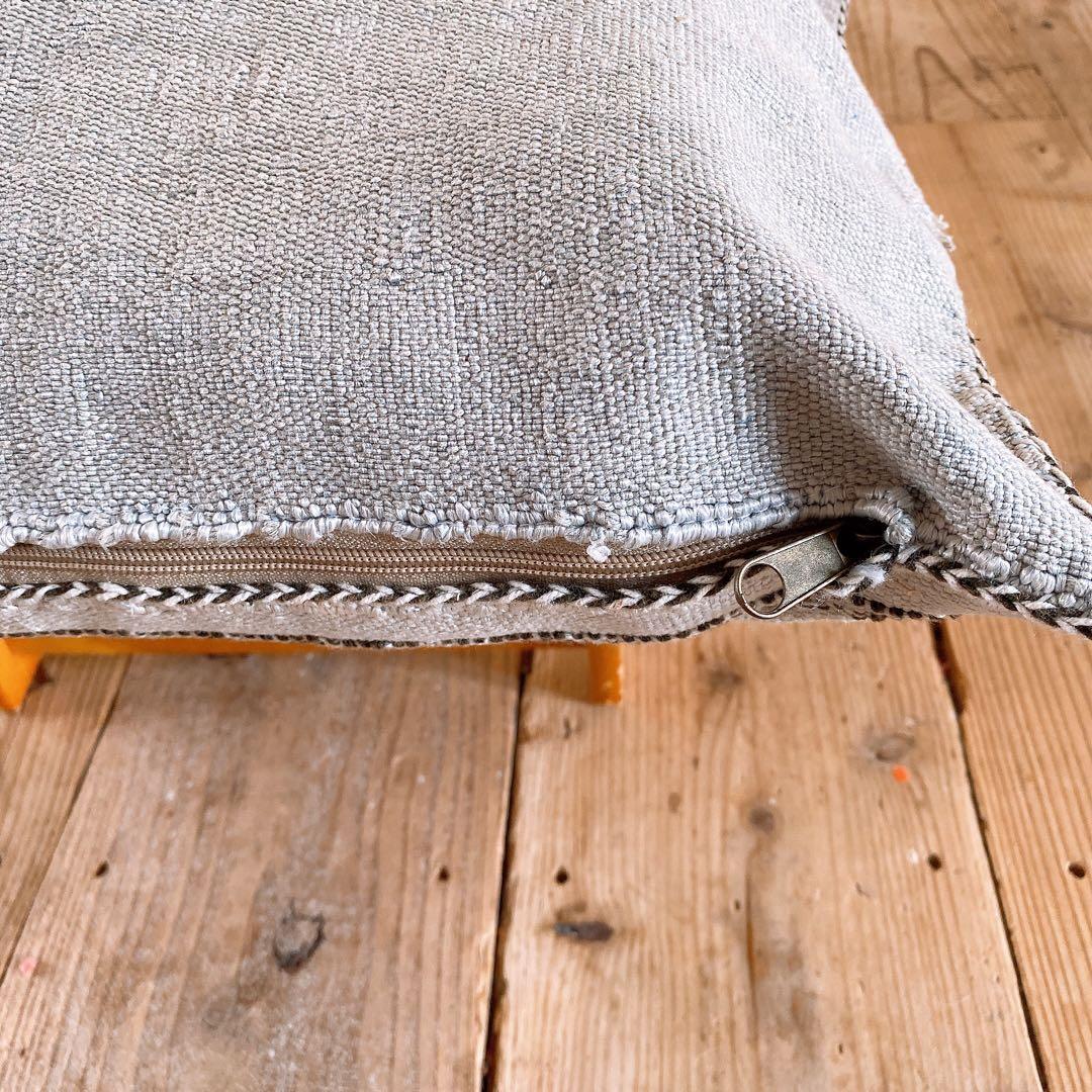 モロッコ製 カクタスシルク サブラ クッションカバー 約47×50cm