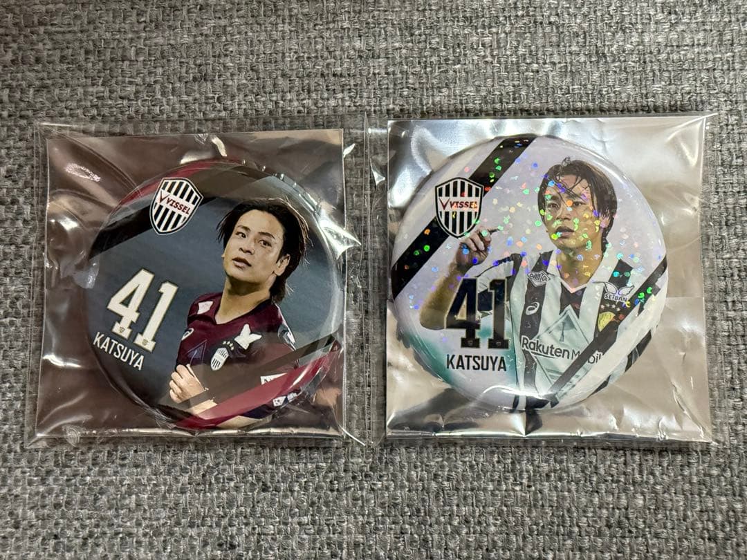 ヴィッセル神戸 プレイヤープレーシーン缶バッジ 41 永戸勝也　2種セット