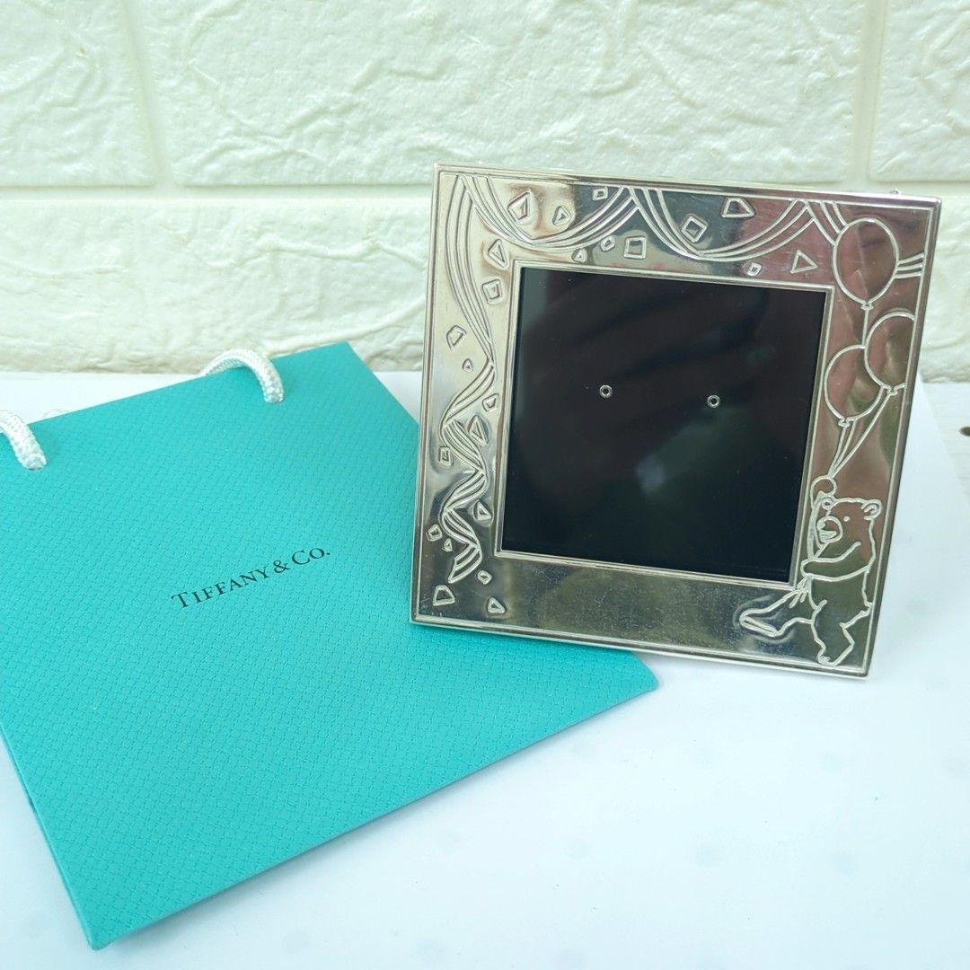 ティファニ シルバー925 フォトフレーム ベアモチーフ 約64g ★レア