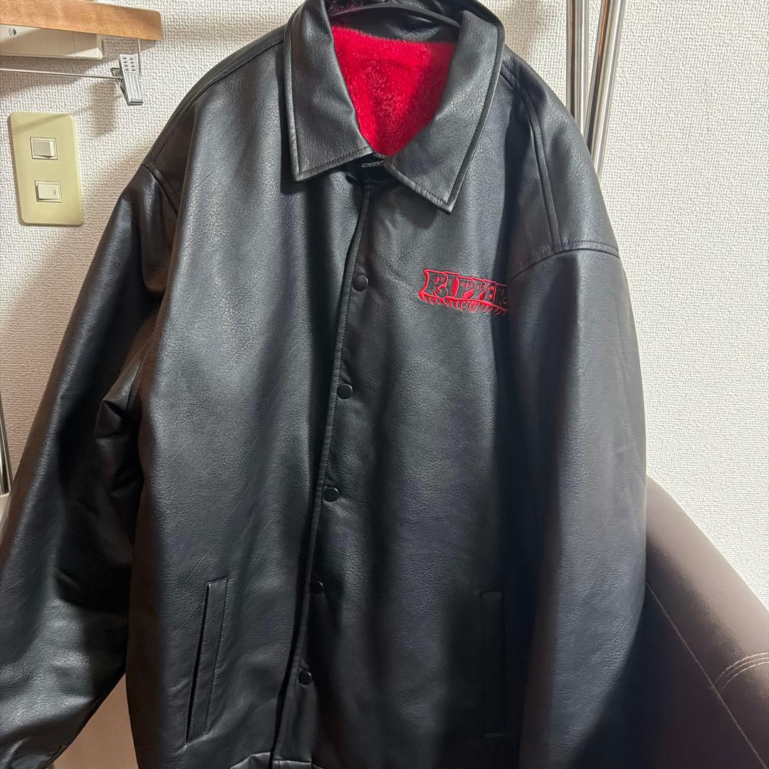 ジャケット・アウター ROLLERmagazine FAKE LEATHER COACH JACKET