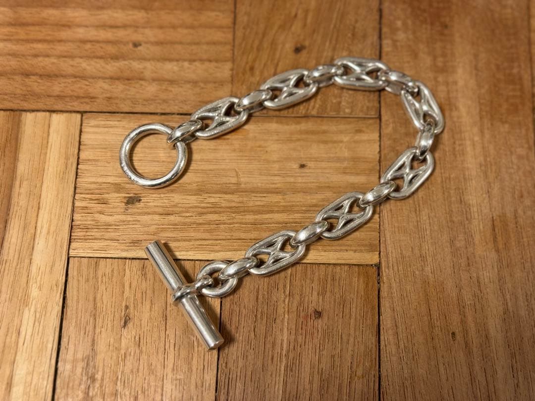 エルメス ブレスレット ヴィンテージ 希少 SV800 シェーヌダンクル