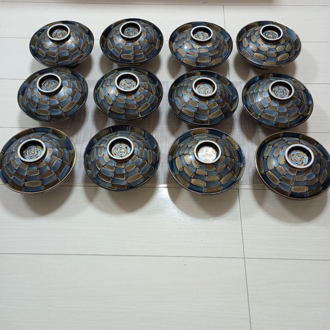 有田焼 　天目芭蕉 蓋物　業務用　セット