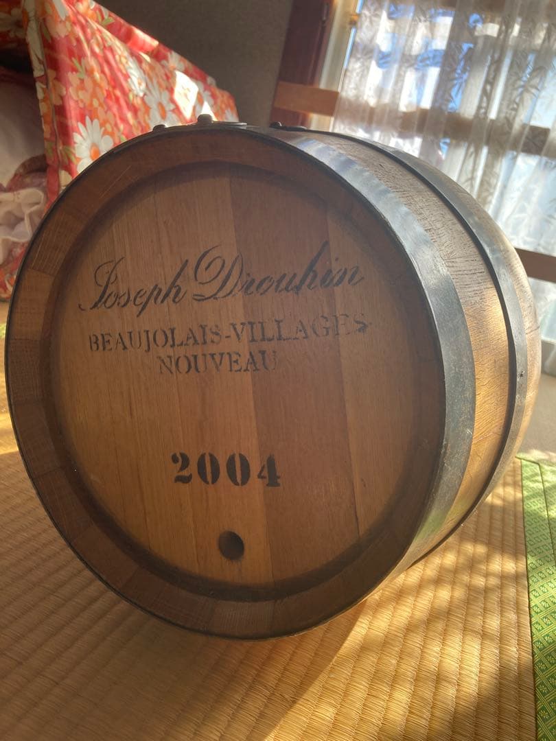ボジョレー♡ヴィラージュ♡ヌーボ★2004年/28L空樽/インテリア雑貨