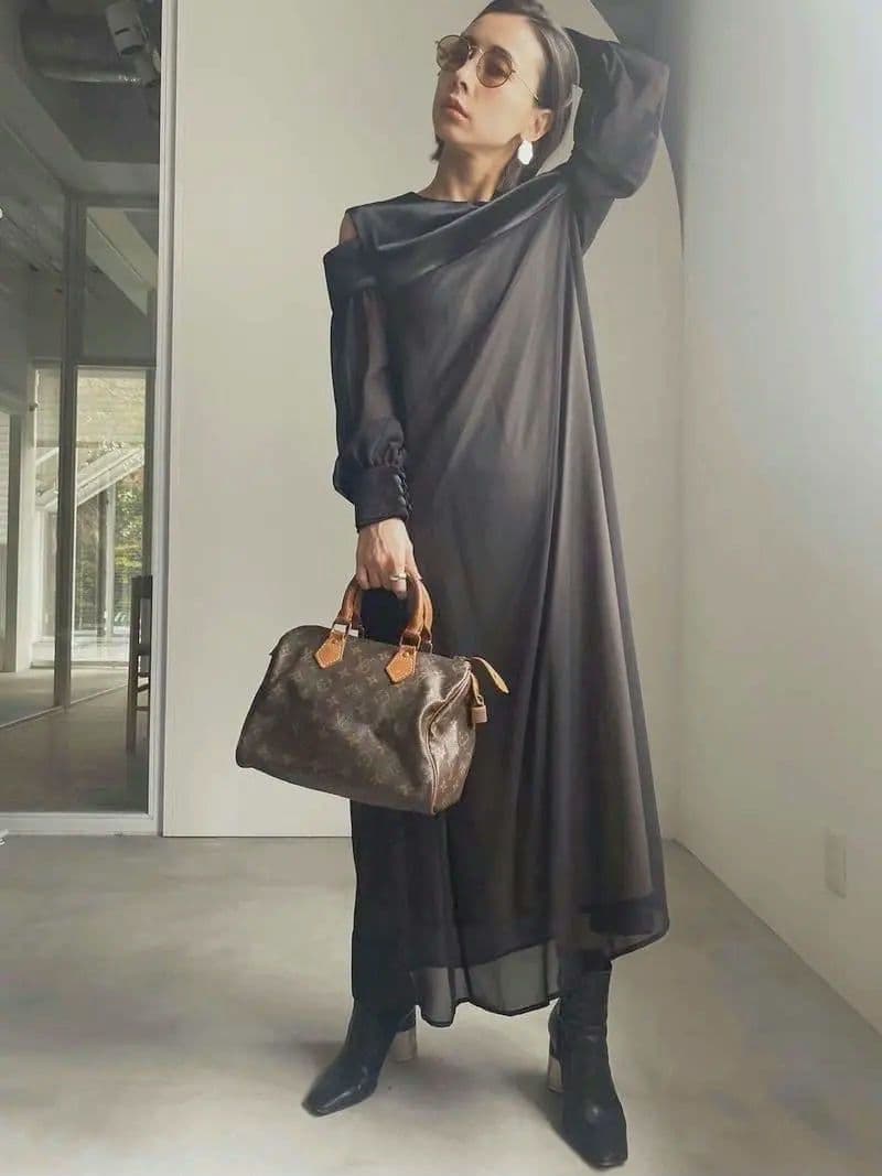 ワンピース TOP COVER SHEER DRESS ameri vintage