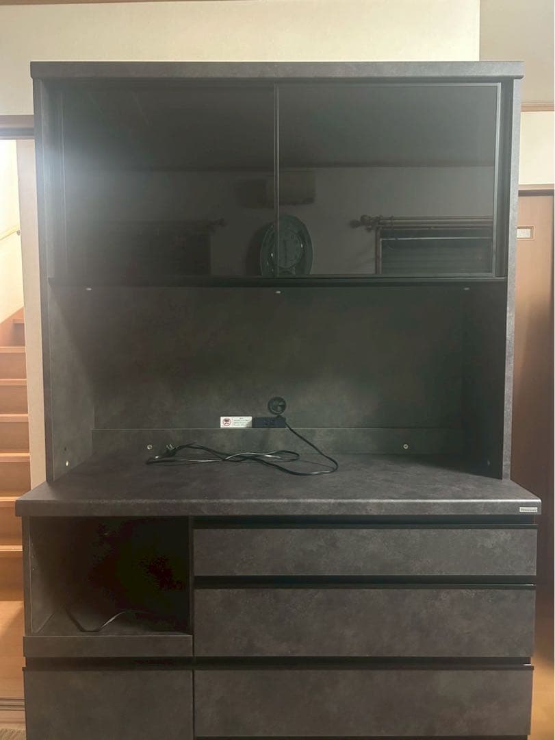 Pamouna（パモウナ）EC 食器棚 引き戸タイプ セラミカネロ 幅120cm