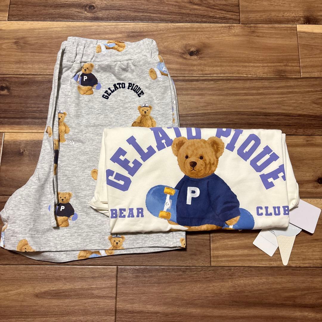GELATO PIQUE テディベアルームウェアセット サイズF