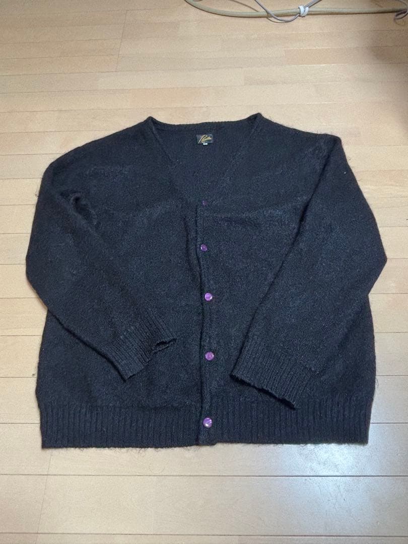 d*t様 needles foremost 別注　モヘアカーディガン　ブラック