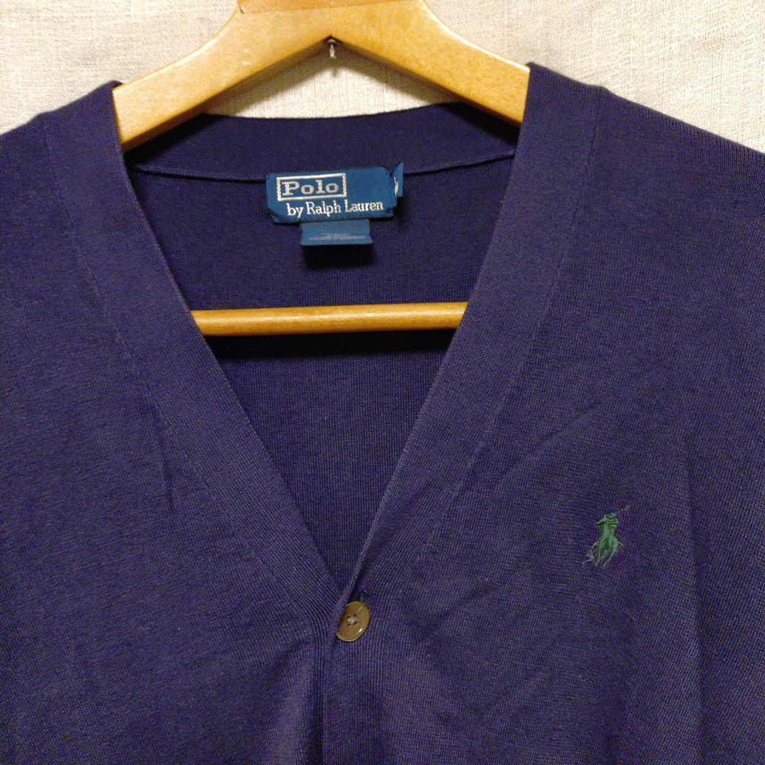 新品ラルフローレンポロメンズカーディガン紺Lサイズ