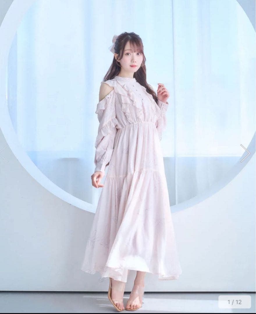 Rose Muse ロゼミューズ ribbon patten dress