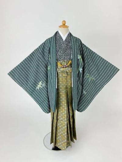 5歳 男の子 着物 七五三　羽織　袴　5-049