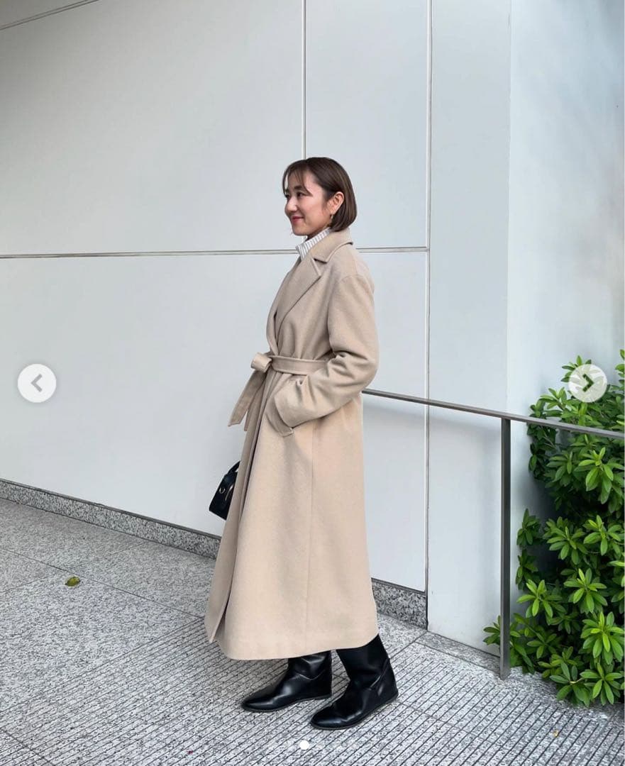 美品❗️23区 ウールカシミアロングチェスターコート