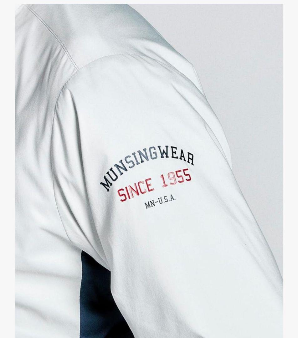 マンシングウェア　ジャケット グレ―ホワイト