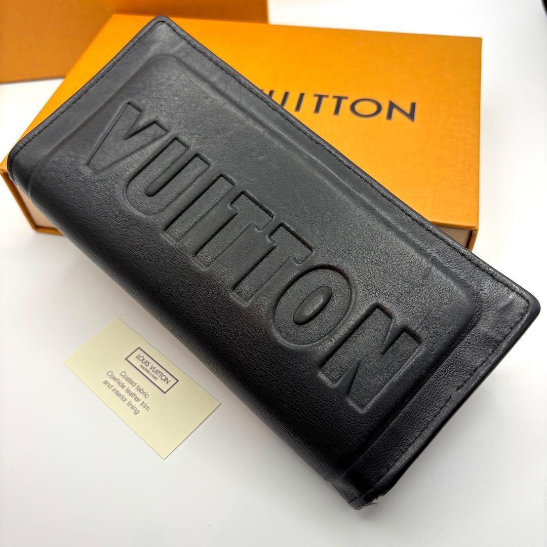 【美品・希少】ルイヴィトン ポルトフォイユ ブラザ ダークアンフィニ 長財布