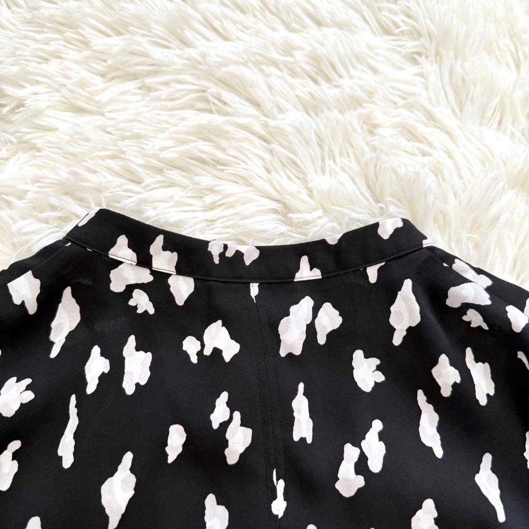 iCB Back Satin Amunzen バンドカラーブラウス UVケア