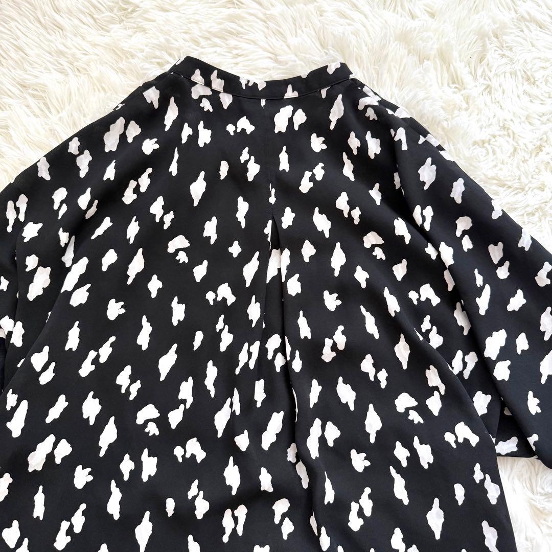 iCB Back Satin Amunzen バンドカラーブラウス UVケア