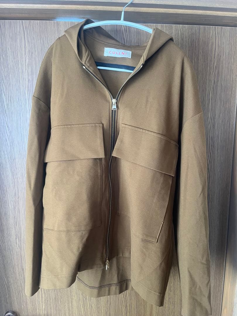 -のぶおさん限定-CULLNI ブラウン ジップアップパーカー L