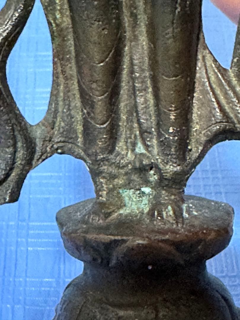 観音仏 中国仏像 キズある