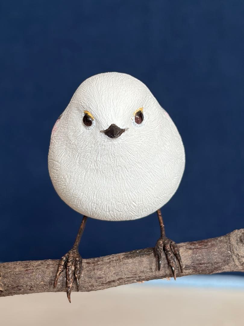 バードカービング　シマエナガ手彫り