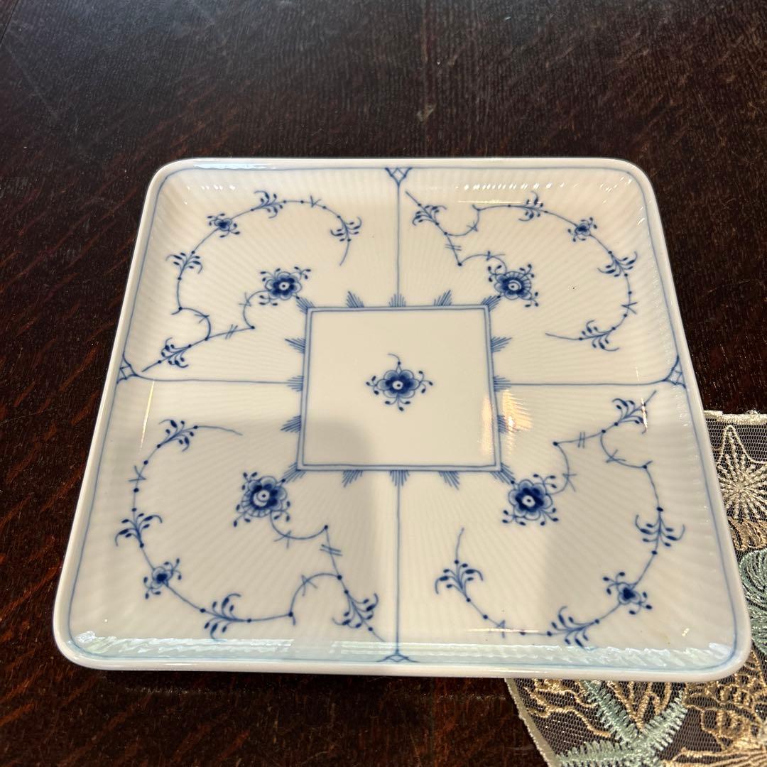 ロイヤルコペンハーゲン　ブルーブルーテッド　スクエアプレート