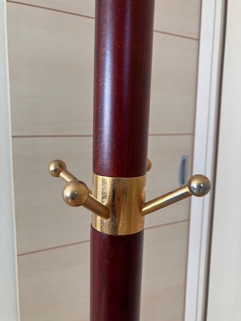 カリモク家具 ポールスタンド ポールハンガー コート掛け 木製 レトロ