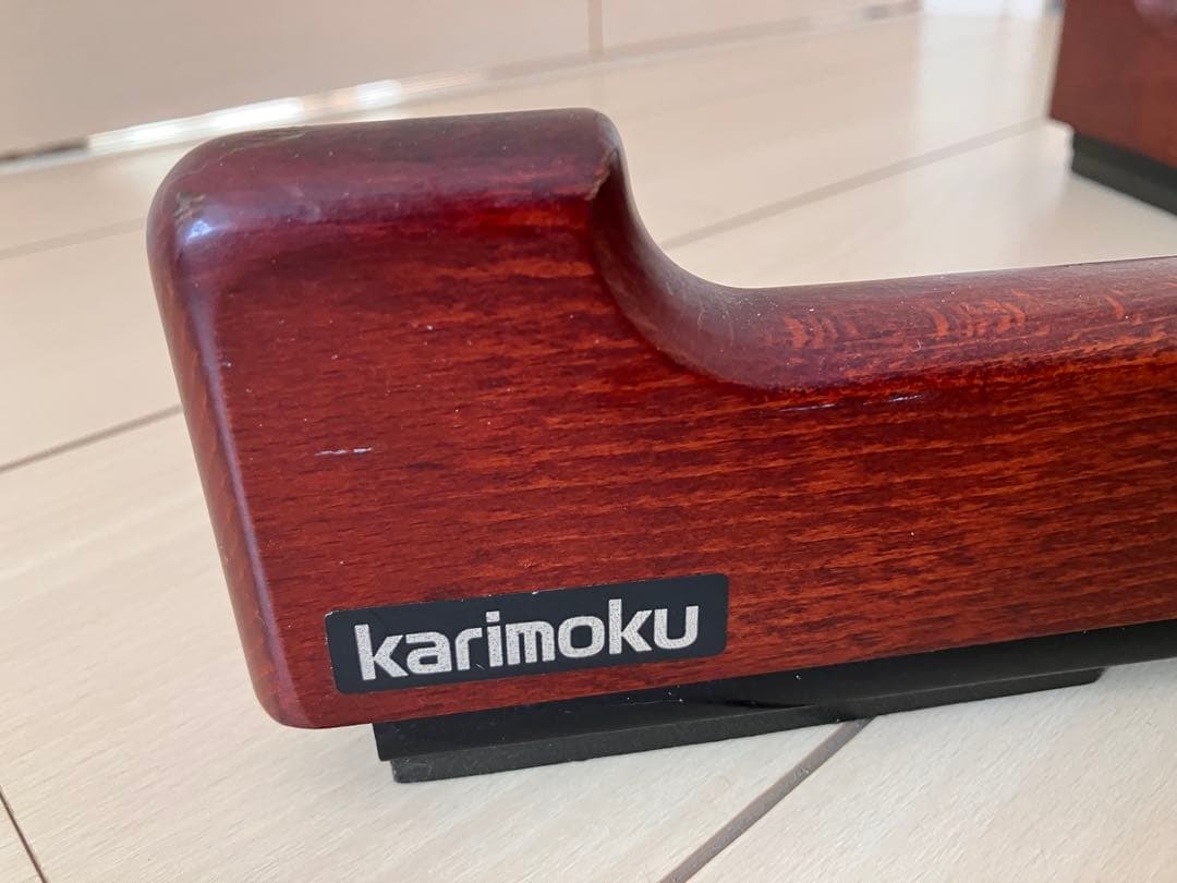 カリモク家具 ポールスタンド ポールハンガー コート掛け 木製 レトロ