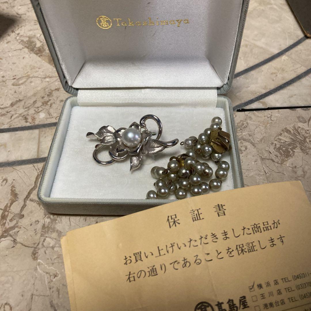 本真珠ブローチ